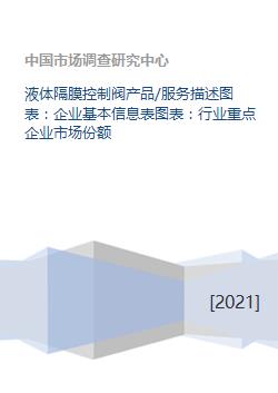 液体隔膜控制阀产品与服务综合简报